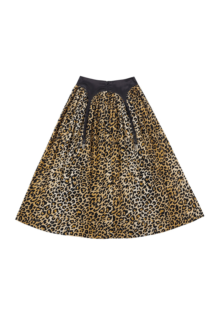 SOFT LINEN GARTER SKIRT