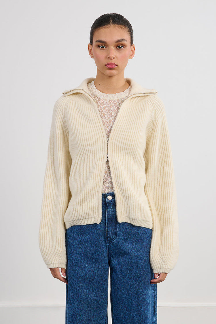 OFF WHITE ZIP JACKET