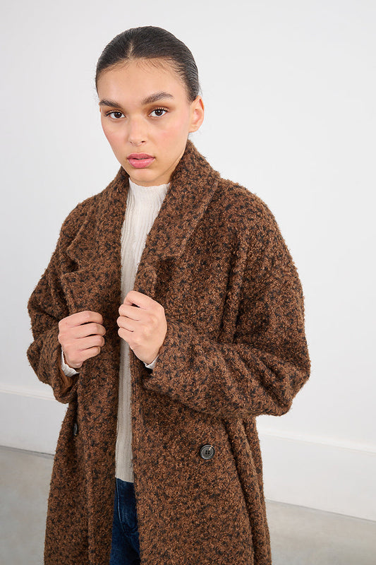 BROWN WOVEN COAT