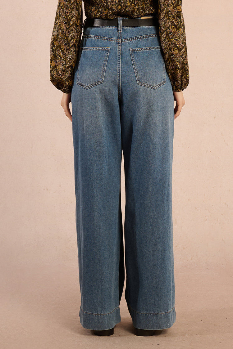 DENIM BLUE BAGGY JEAN