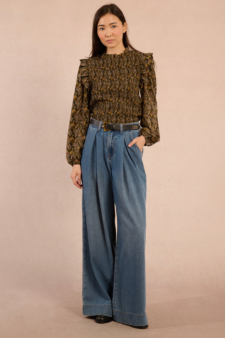 DENIM BLUE BAGGY JEAN