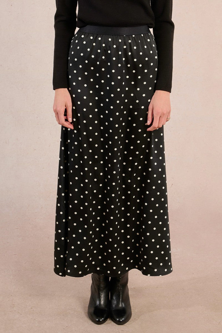 POLKA DOT MIDI SKIRT