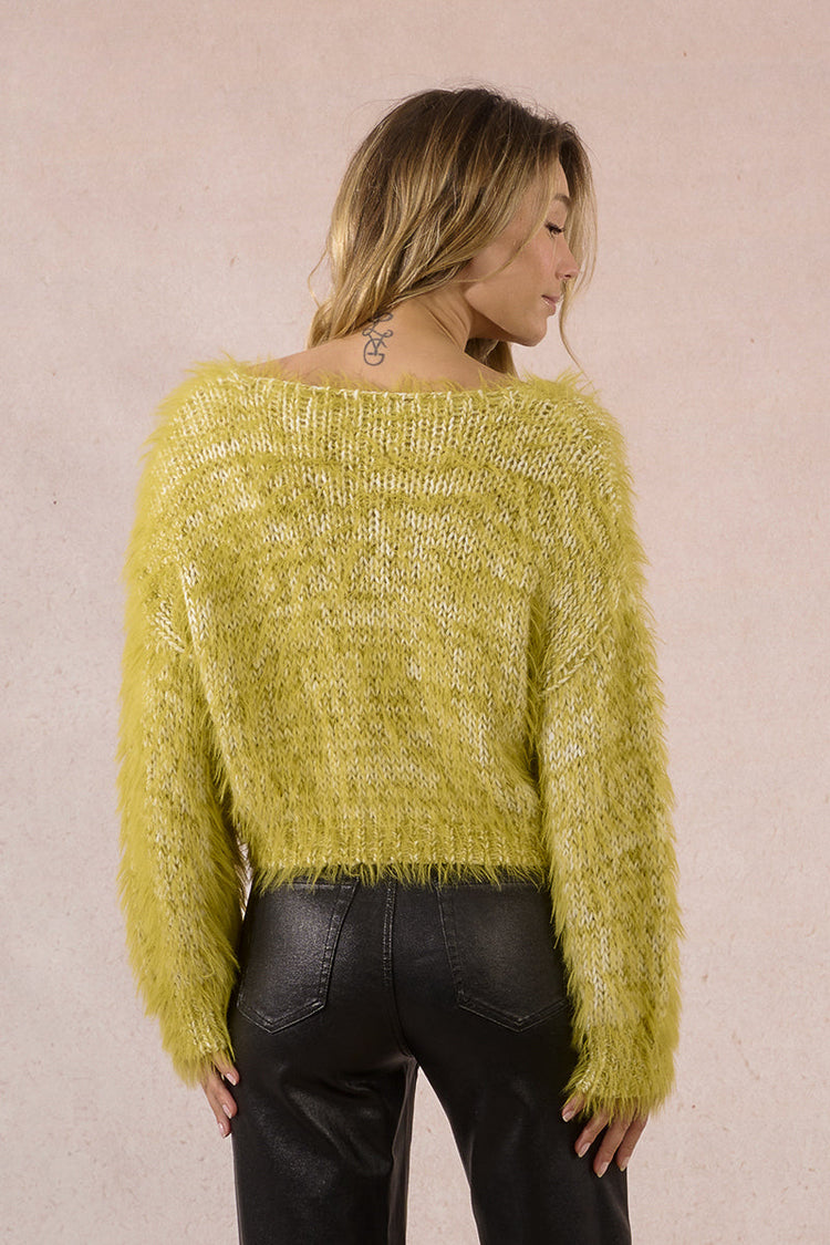 LIME GREEN SWEATER