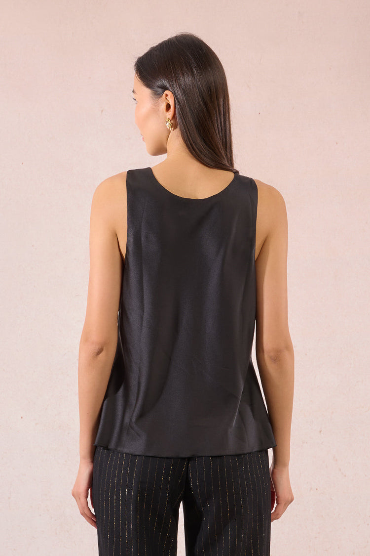 SATIN COWL TANK