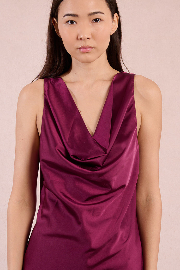 SATIN COWL TANK