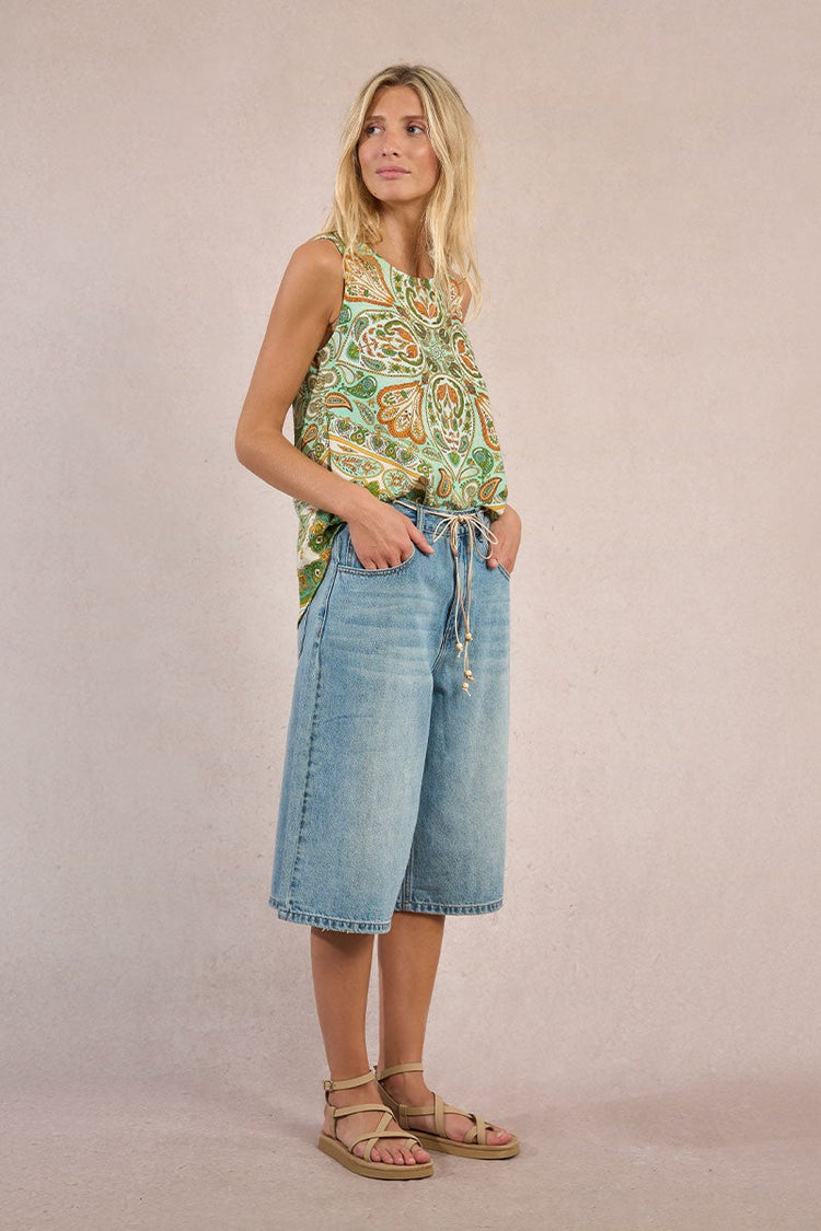 LONG DENIM SHORTS