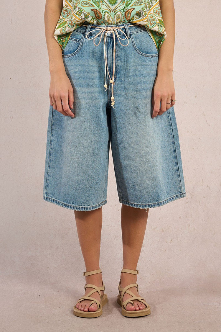 LONG DENIM SHORTS