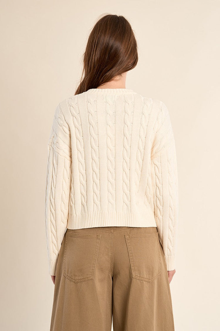 CABLE CARDIGAN