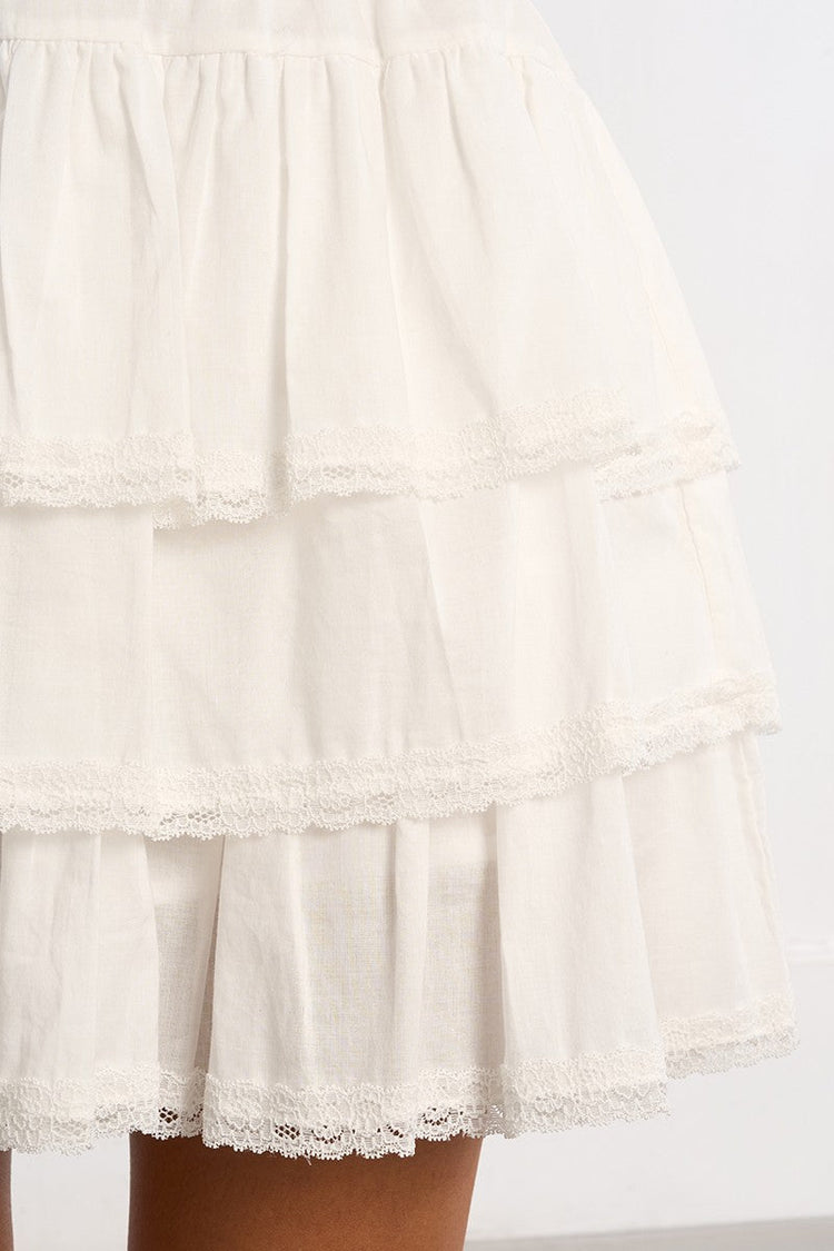 RUFFLE MINI SKIRT