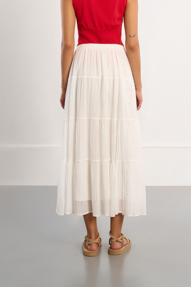 TIERED MAXI SKIRT