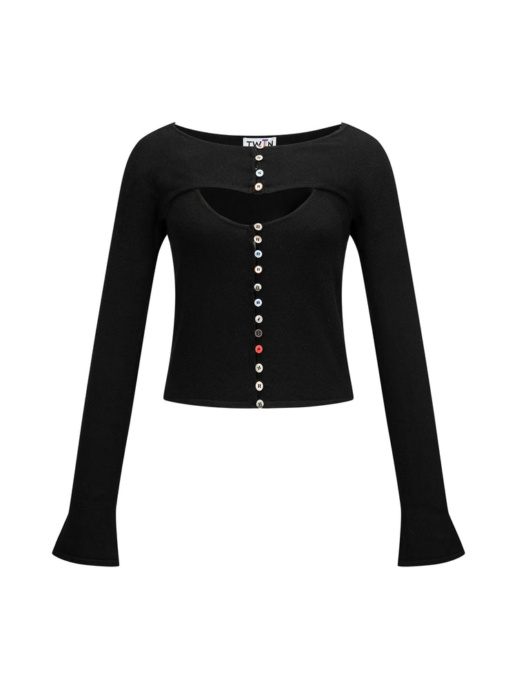 ECLECTIC BUTTON CAMI/SHRUG