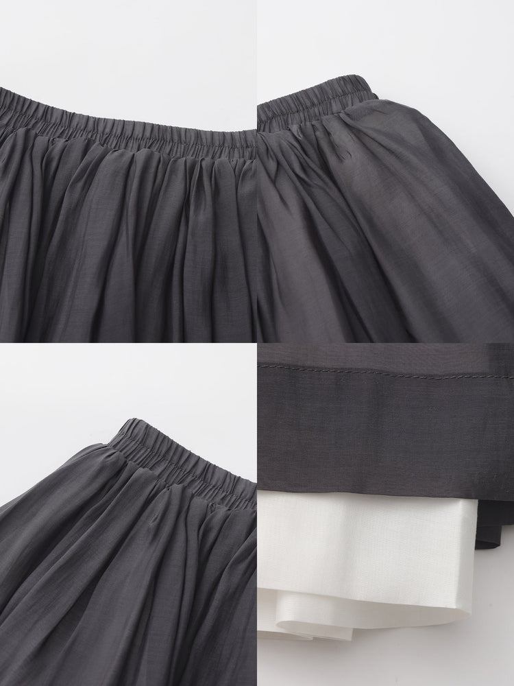 TIERED FLARE SKIRT