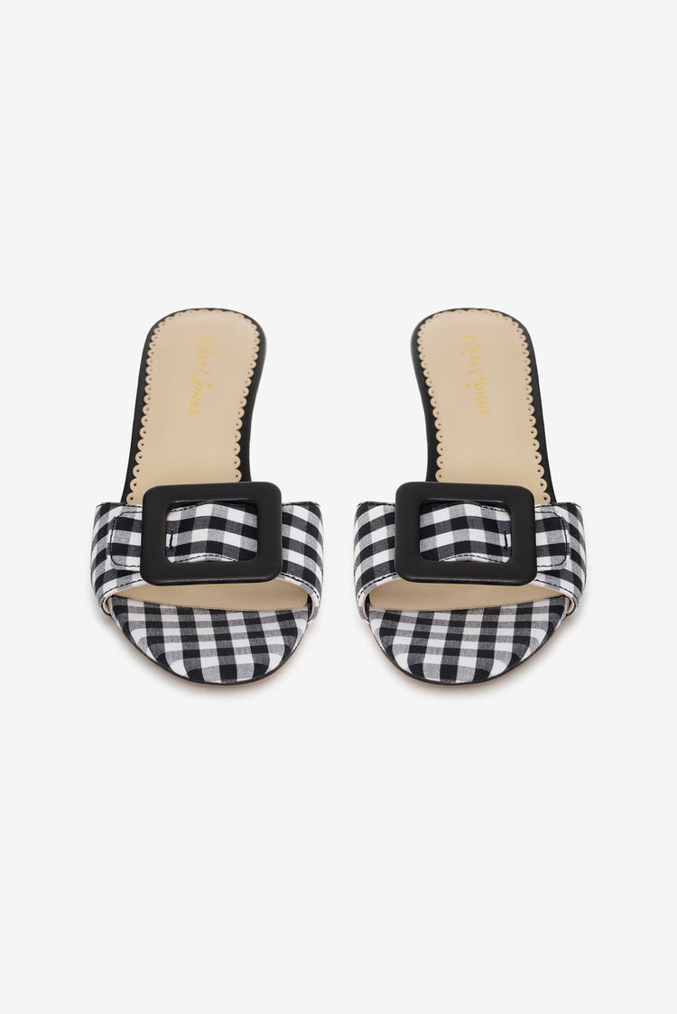 ELOISE GINGHAM MULE