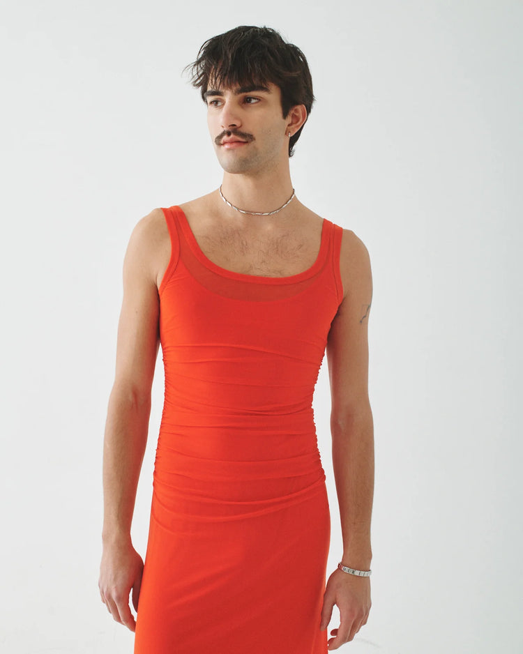 MESH HOURGLASS DRESS