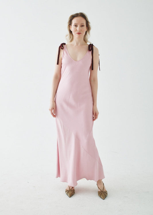 RIBBON WATERFALL DRESS