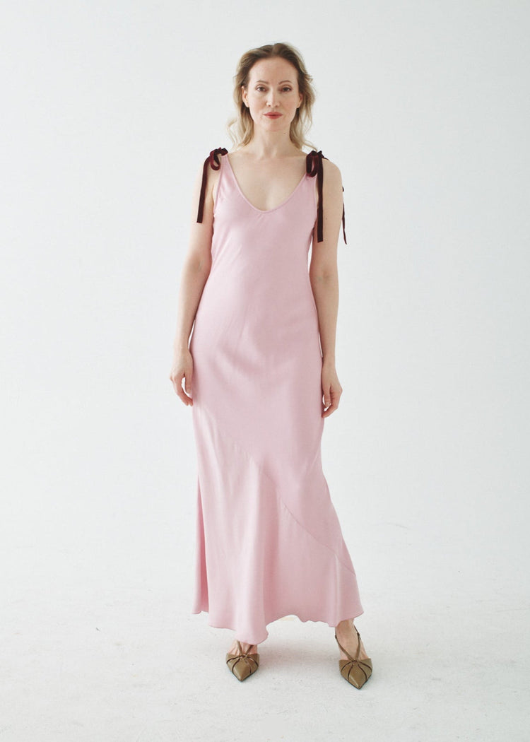 RIBBON WATERFALL DRESS