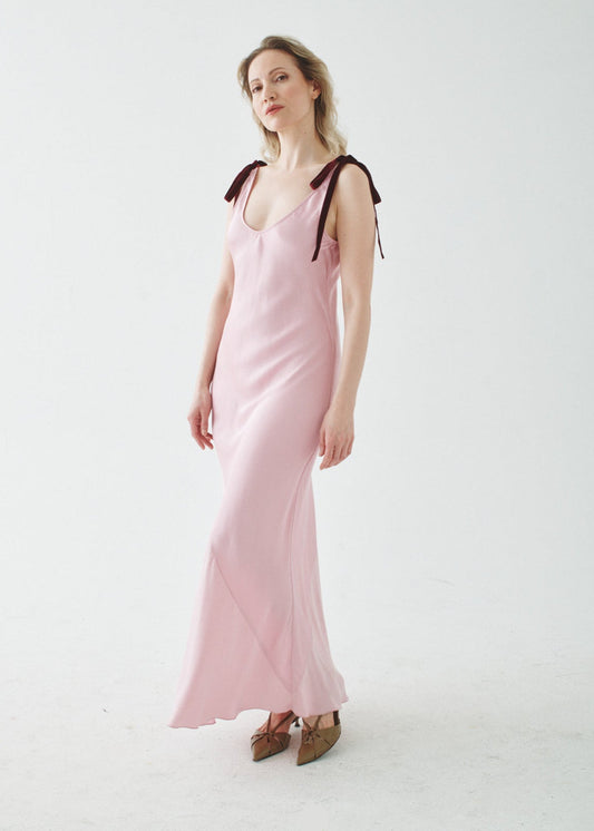 RIBBON WATERFALL DRESS