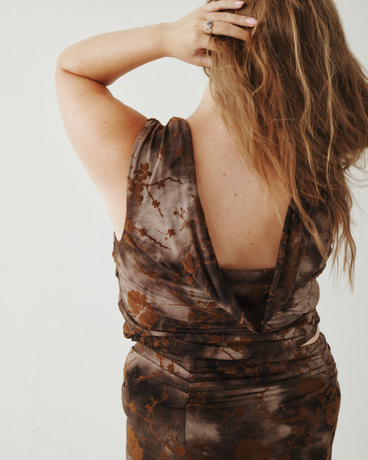 BURNOUT MESH COWL TANK