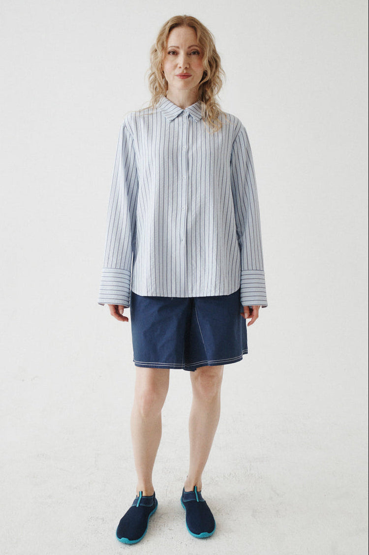 SEERSUCKER SIDE VENT SHIRT