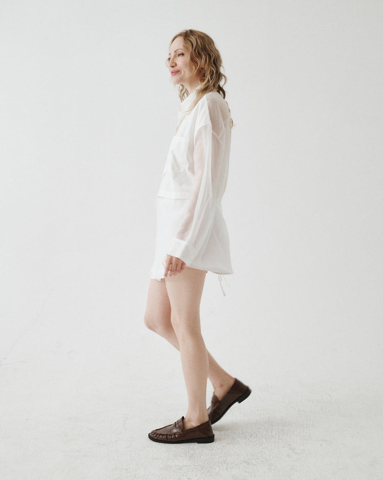 BUTTON DOWN MINI SKIRT