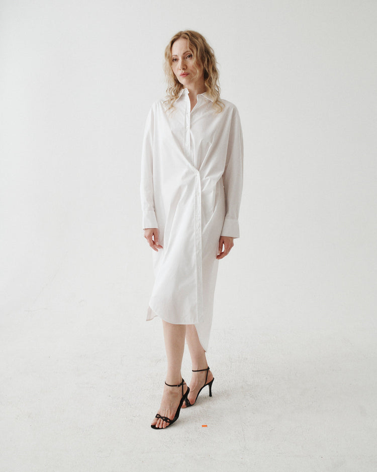 ASYMMETRICAL SHIRT DRESS
