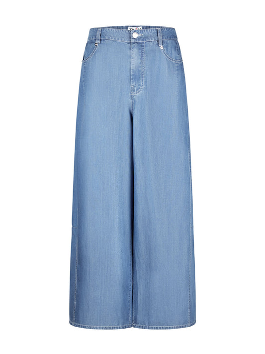 TENCEL BARREL LEG PANT