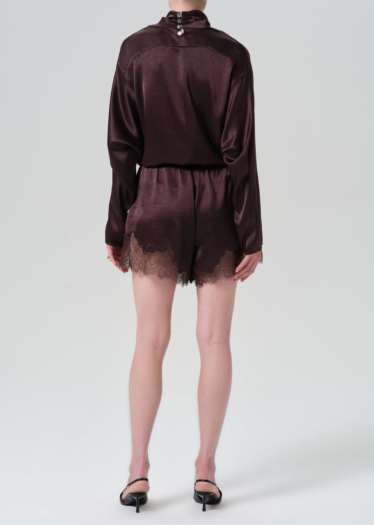 LACE TRIM TAP SHORT
