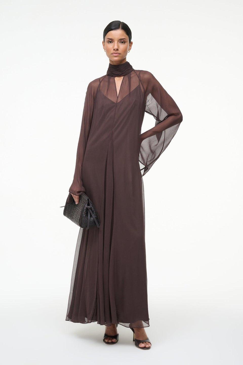 Staud Esther Maxi Dress Earth Staud Esther Maxi Dress Earth