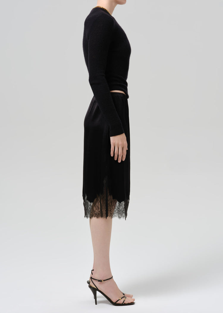LACE TRIM SKIRT