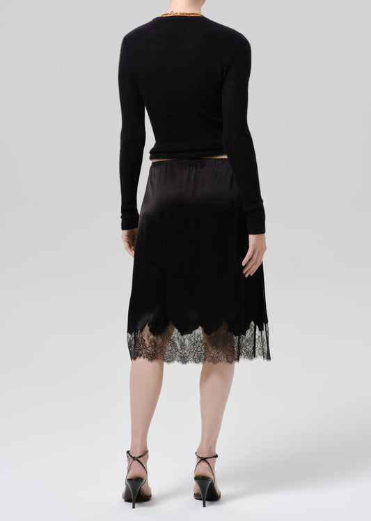 LACE TRIM SKIRT