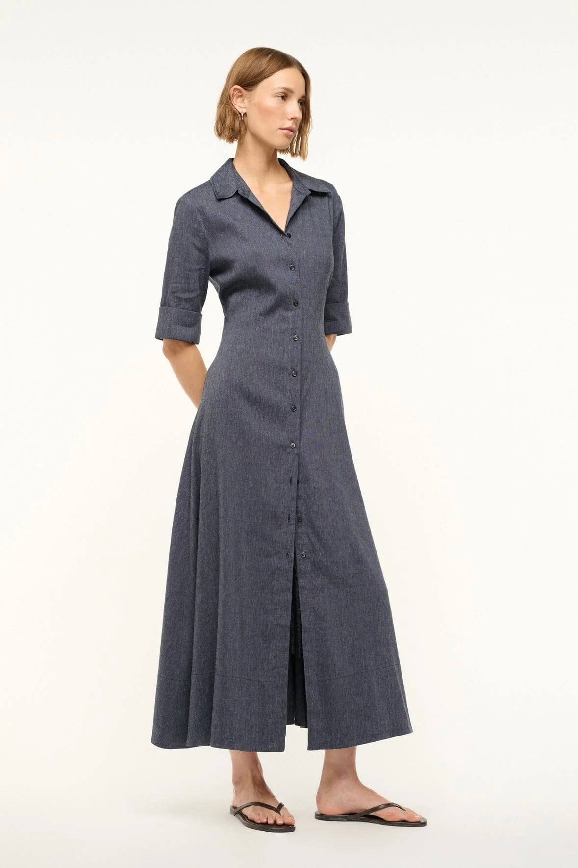 JOAN LINEN DRESS | STAUD JOAN LINEN DRESS | STAUD
