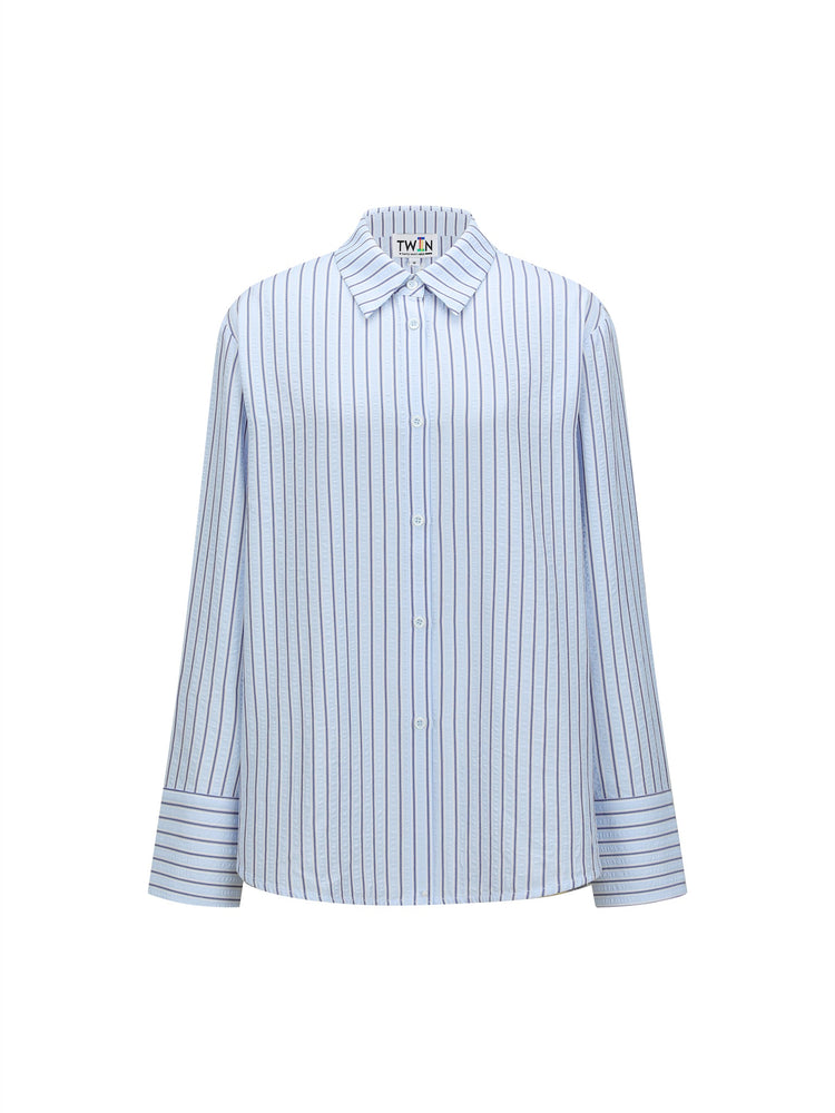 SEERSUCKER SIDE VENT SHIRT