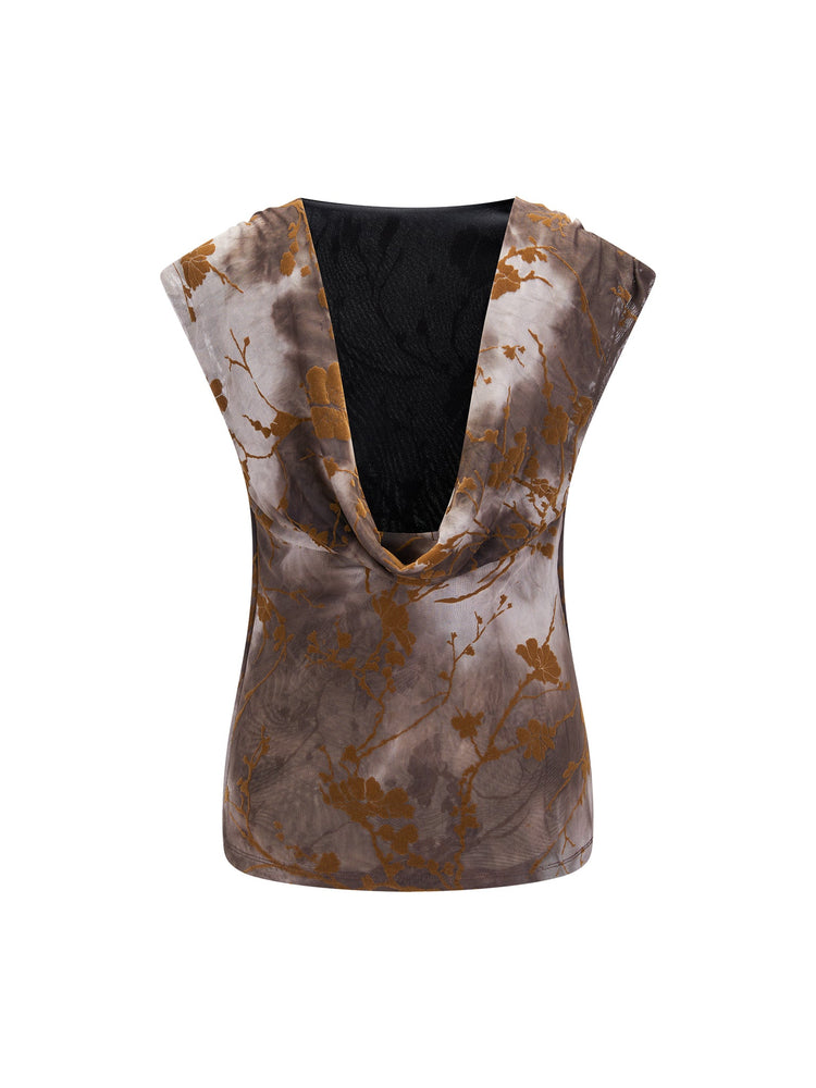 BURNOUT MESH COWL TANK