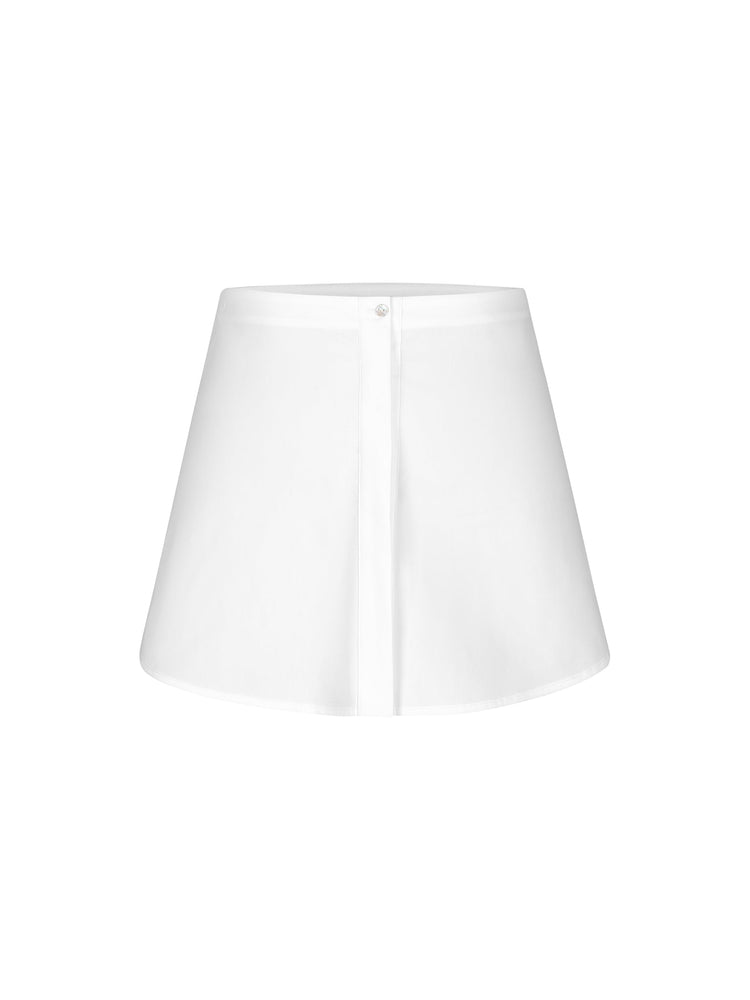 BUTTON DOWN MINI SKIRT