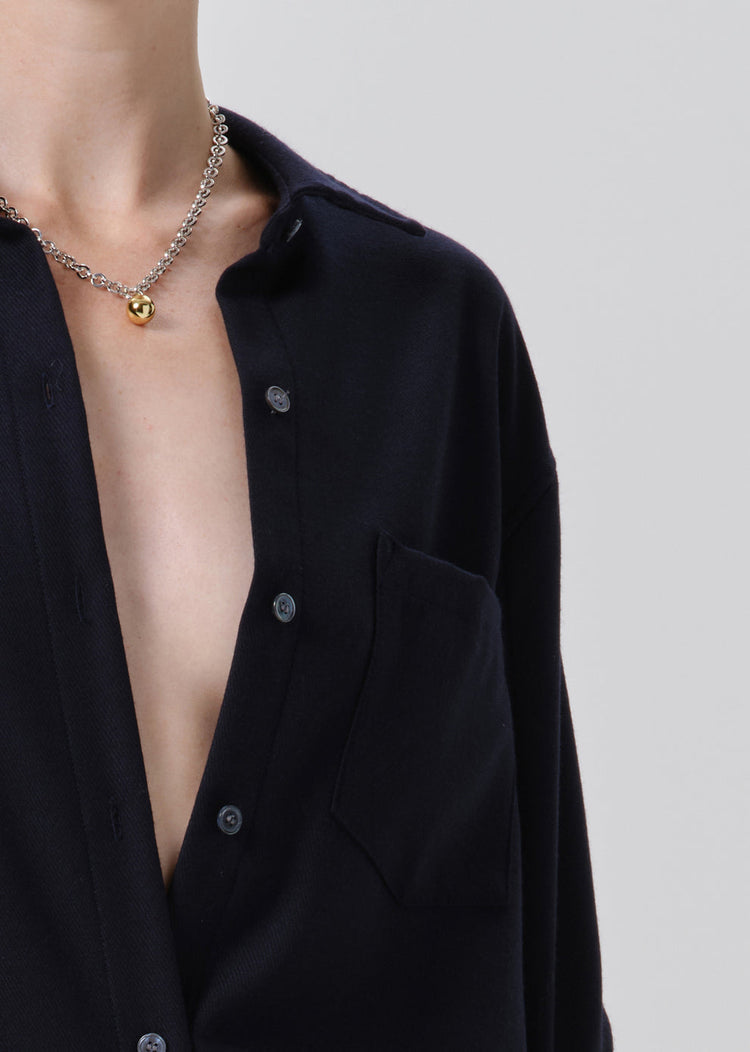 KAYLA SHRUNKEN WOOL SHIRT