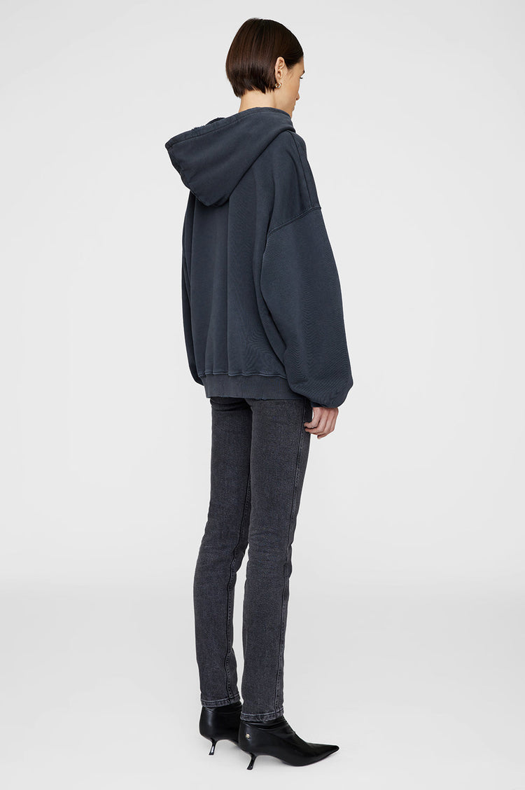 HARVEY SWEATSHIRT WASHED BLACK