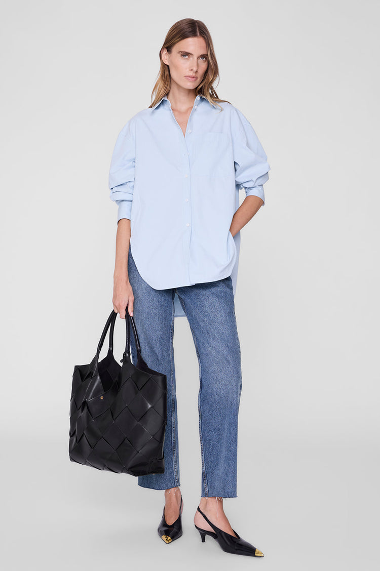 LILI TOTE BRAIDED LEATHER