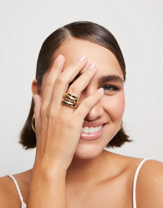 MULTI BAND RING GOLD