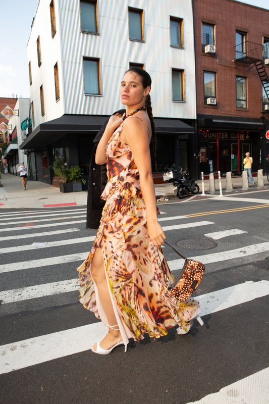 RAIN PRINTED GOWN