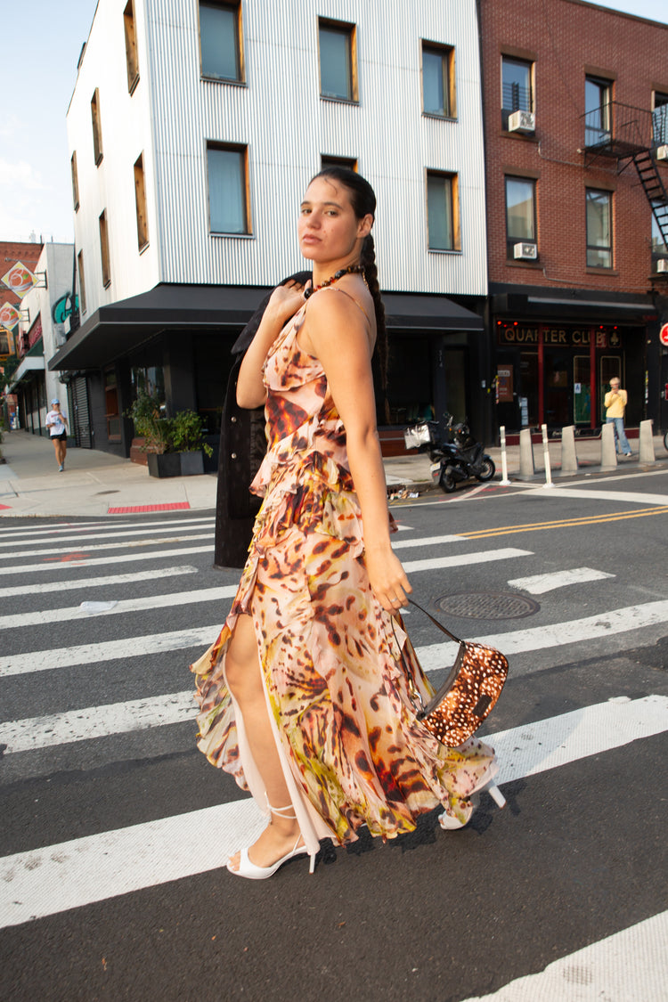 RAIN PRINTED GOWN