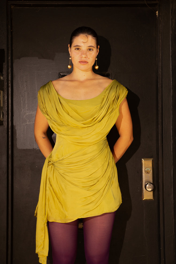 AURORA DRAPE MINI DRESS