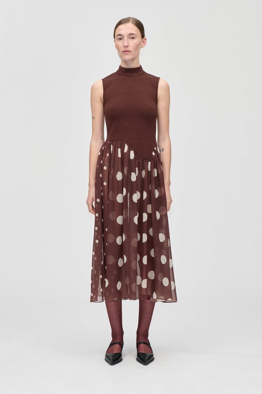ARTIST BLURRY DOTS DRESS