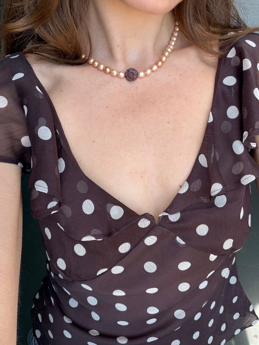 Champagne Bloom necklace