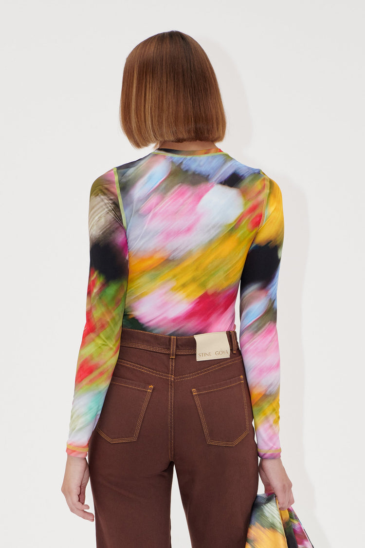 LIQUID FLORAL LONG SLEEVE