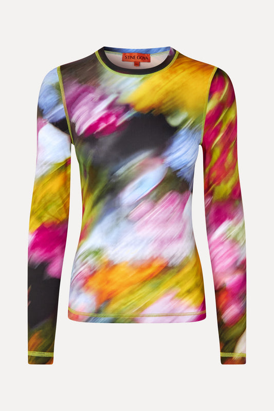 LIQUID FLORAL LONG SLEEVE