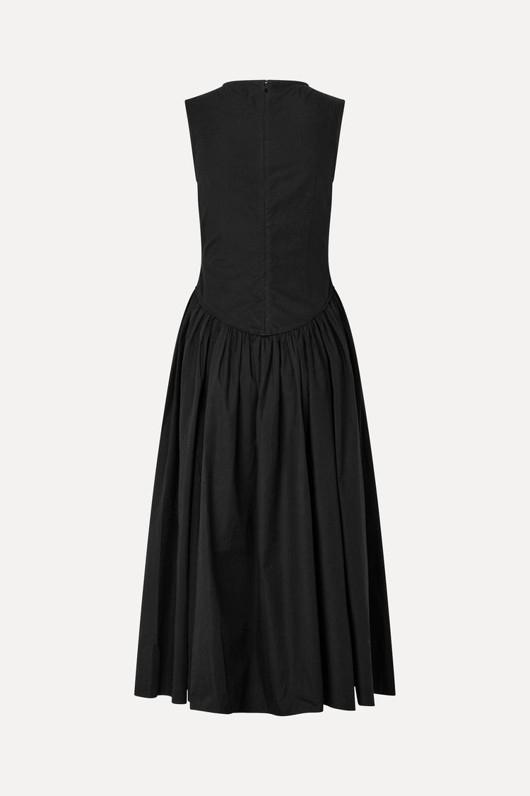 EMBROIDERED MIDI DRESS