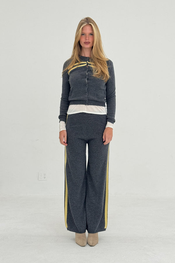 STRIPE KNIT CARDIGAN