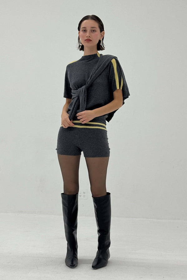 STRIPE KNIT CARDIGAN