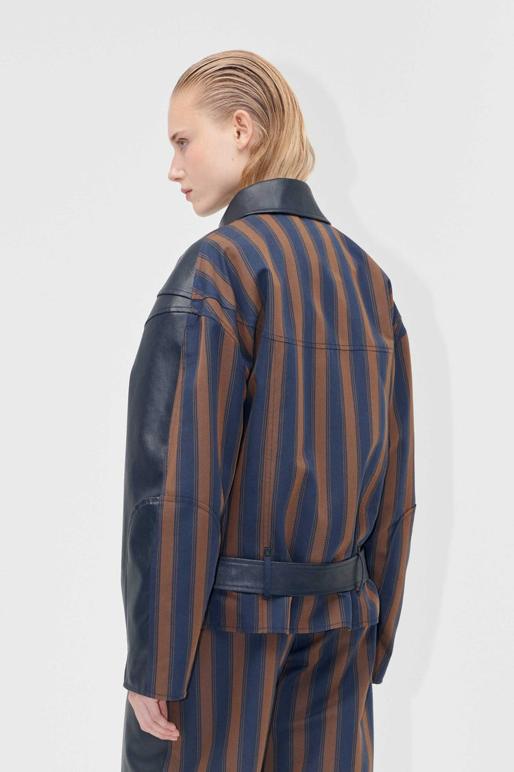 MIDNIGHT STRIPES BIKER JACKET