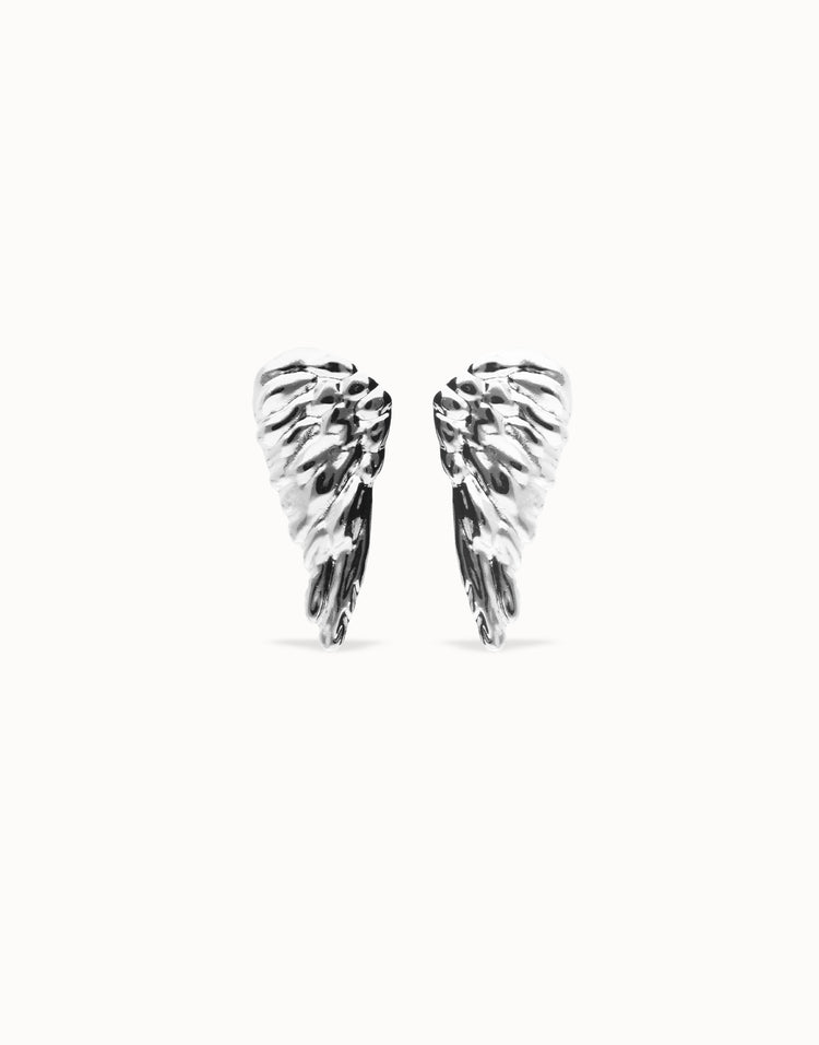 WING EARRINGS SILVER